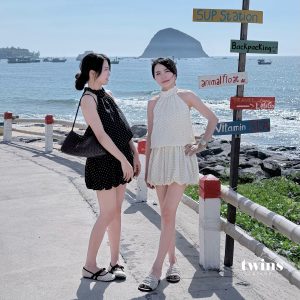 Set váy chấm bi