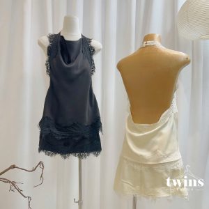 SET VÁY LỤA REN