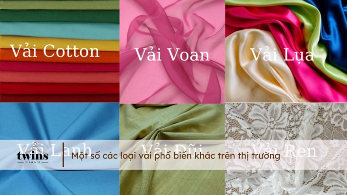 Các loại vải phổ biến trên thị trường