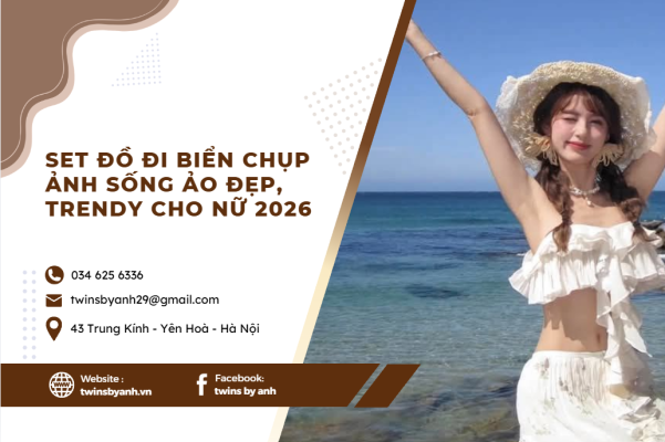 Set đồ đi biển chụp ảnh sống ảo đẹp và trendy cho nữ